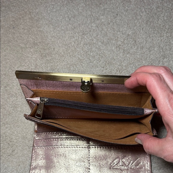 Patricia Nash Pink Floral Embossed Wallet - Picture 5 of 7